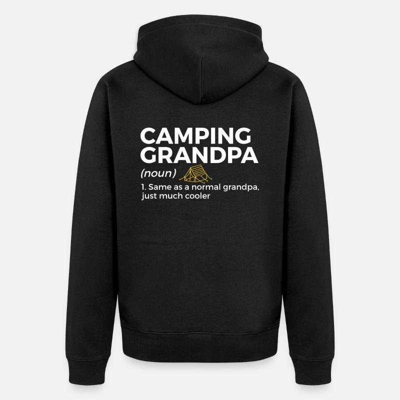 Camping Camping Camping-car - Veste à capuche bio Premium Unisexe - noir