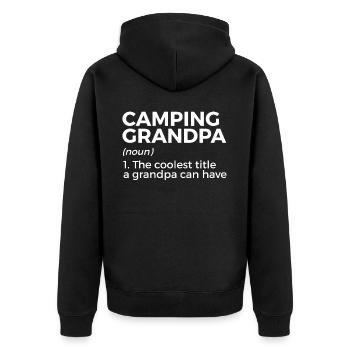 Camping Camping Camping-car - Veste à capuche bio Premium Unisexe - noir - Dos - Nico (187cm)