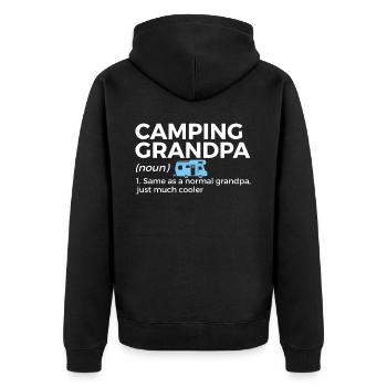 Camping Camping Camping-car - Veste à capuche bio Premium Unisexe - noir - Dos - Nico (187cm)