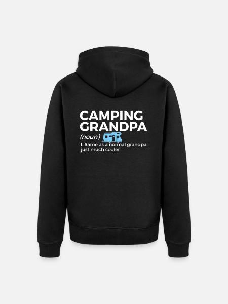 Camping Camping Motorhome - Unisex Premium Organic Zip Hoodie - black