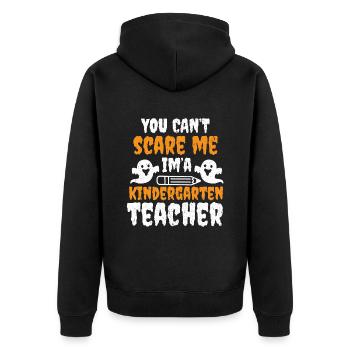 Teacher elementary school teacher school teacher training - Unisex Premium Organic Zip Hoodie - black - Back - Nico (187cm)