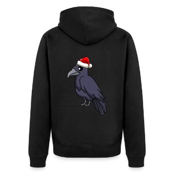 Crow Comic Christmas - Veste à capuche bio Premium Unisexe - noir - Dos - Nico (187cm)