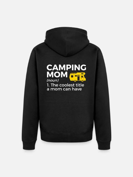 Camping Camping Motorhome - Unisex Premium Organic Zip Hoodie - black