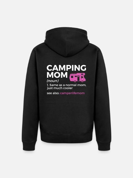 Camping Camping Camping-car - Veste à capuche bio Premium Unisexe - noir