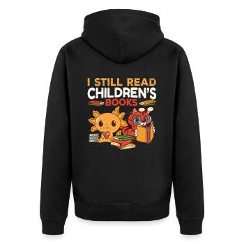 Enseignante au primaire Éducatrice de maternelle - Veste à capuche bio Premium Unisexe - noir - Dos - Nico (187cm)