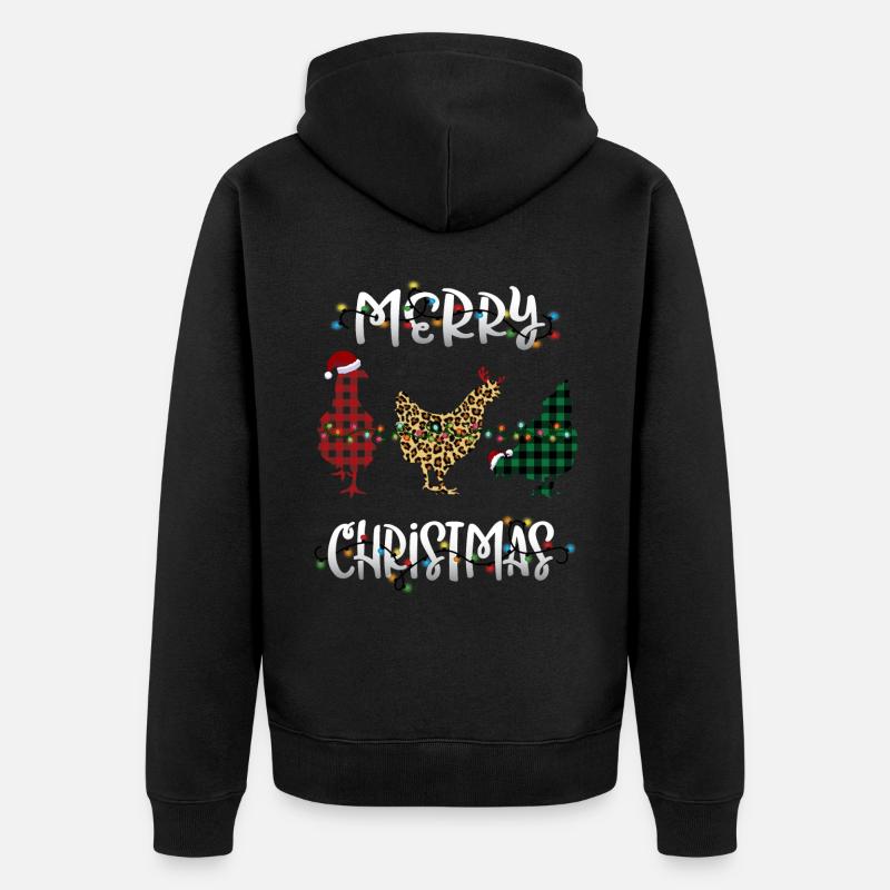 Joyeux Noël - Veste à capuche bio Premium Unisexe - noir
