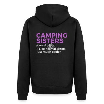 Camping Camping Camping-car - Veste à capuche bio Premium Unisexe - noir - Dos - Nico (187cm)