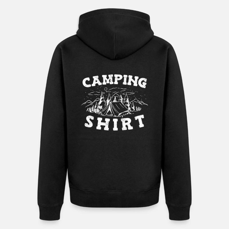 Camping Camping Camping-car - Veste à capuche bio Premium Unisexe - noir
