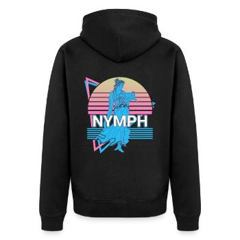 Nymph Ancient Greek Greek mythology Nature - Unisex Premium Organic Zip Hoodie - black - Back - Nico (187cm)