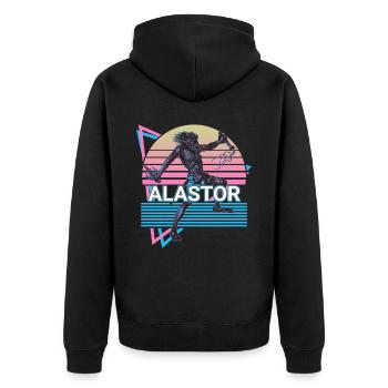 Alastor dieu grec Mythe grec antique - Veste à capuche bio Premium Unisexe - noir - Dos - Nico (187cm)