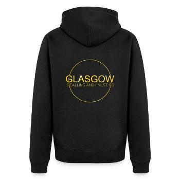 Glasgow - Veste à capuche bio Premium Unisexe - noir - Dos - Nico (187cm)