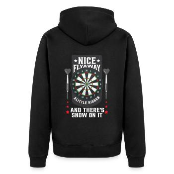 Joueur de fléchettes Bullseye Drôles de fléchettes - Veste à capuche bio Premium Unisexe - noir - Dos - Nico (187cm)