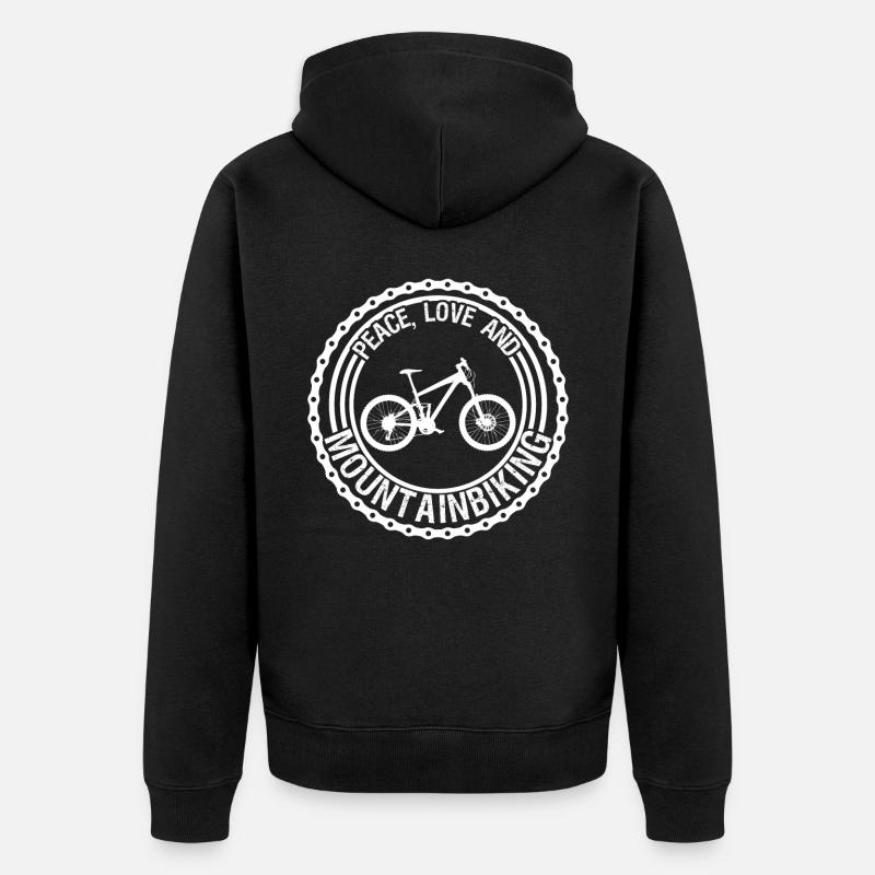 VTT VTT vététistes - Veste à capuche bio Premium Unisexe - noir