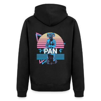 Pan Greek God Mythologie grecque antique - Veste à capuche bio Premium Unisexe - noir - Dos - Nico (187cm)