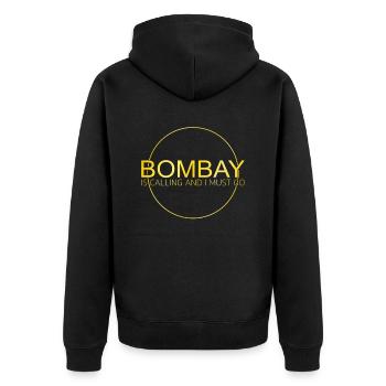 Dicton de Bombay - Veste à capuche bio Premium Unisexe - noir - Dos - Nico (187cm)