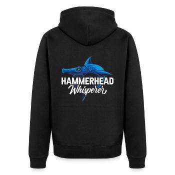 Hammerhead Whisperer Marine Biology Animal - Veste à capuche bio Premium Unisexe - noir - Dos - Nico (187cm)