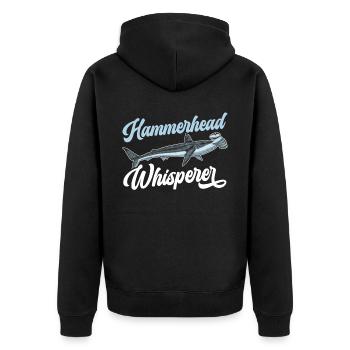 Hammerhead Whisperer Marine Biology Animal - Veste à capuche bio Premium Unisexe - noir - Dos - Nico (187cm)