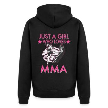 Arts martiaux mixtes Arts martiaux Mma Femmes - Veste à capuche bio Premium Unisexe - noir - Dos - Nico (187cm)