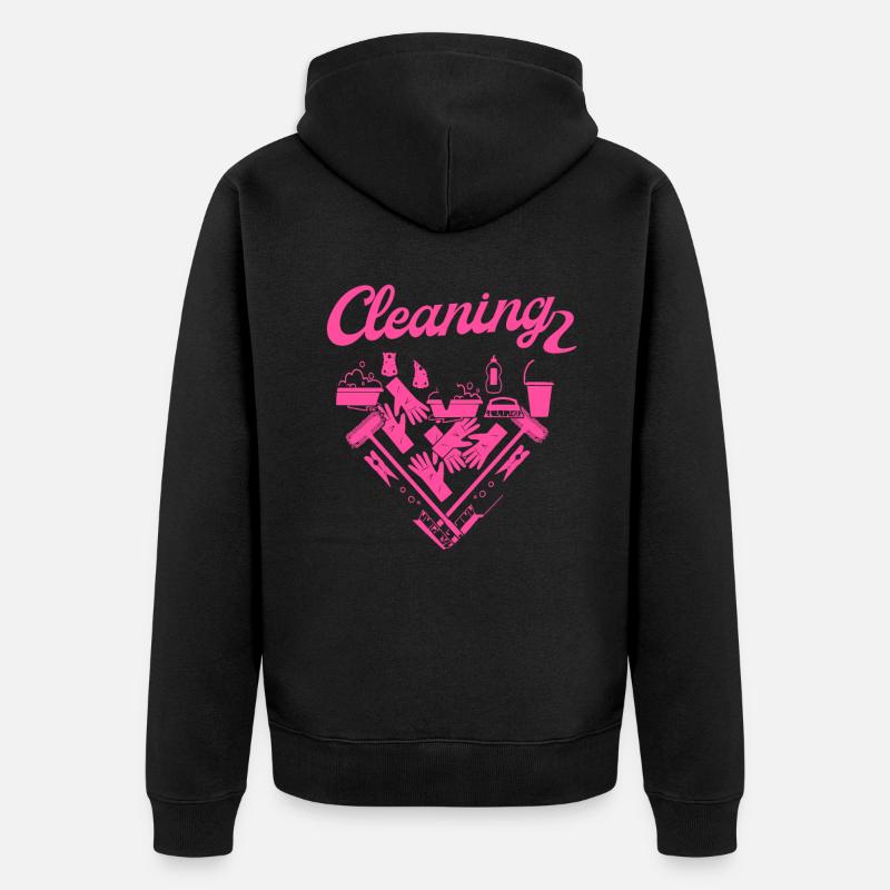 Femme de ménage Nettoyeuse - Veste à capuche bio Premium Unisexe - noir