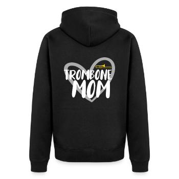 Trombone Musicien Brass Band - Veste à capuche bio Premium Unisexe - noir - Dos - Nico (187cm)