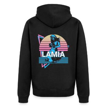 Lamia créatures mythiques Mythologie grecque antique Ret - Veste à capuche bio Premium Unisexe - noir - Dos - Nico (187cm)