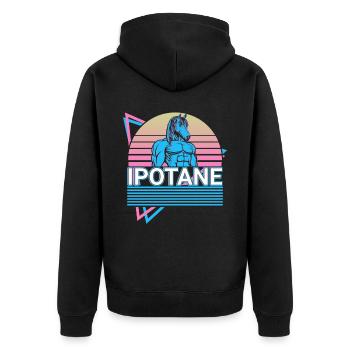 Ipotane Centaure créatures mythiques mythologie grecque - Veste à capuche bio Premium Unisexe - noir - Dos - Nico (187cm)
