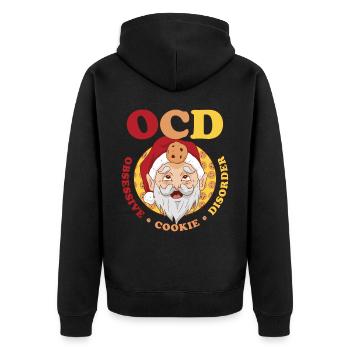 TOC obsessionnel Cookie Disorder Cookie Gift - Veste à capuche bio Premium Unisexe - noir - Dos - Nico (187cm)