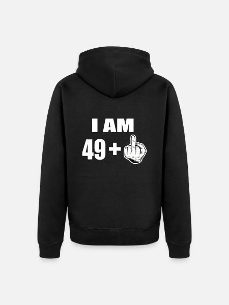 50th birthday - Unisex Premium Organic Zip Hoodie - black
