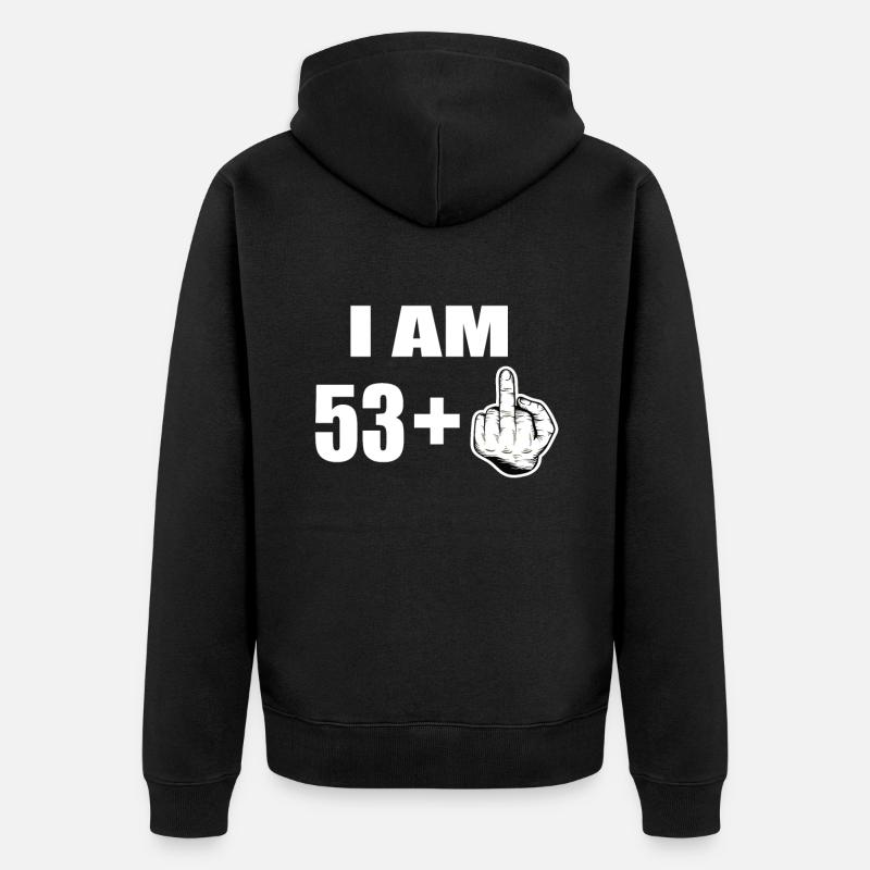54e anniversaire - Veste à capuche bio Premium Unisexe - noir