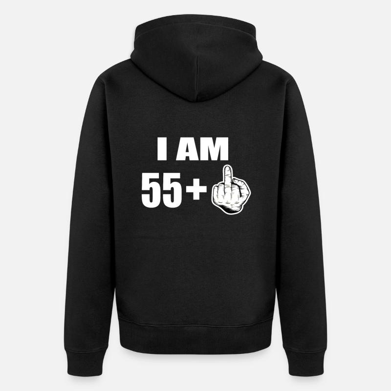 56e anniversaire - Veste à capuche bio Premium Unisexe - noir