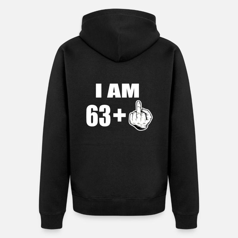 64e anniversaire - Veste à capuche bio Premium Unisexe - noir