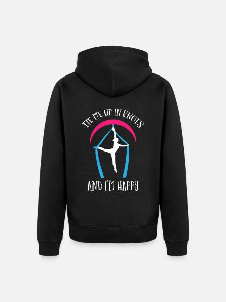 Air winner. Air silk - Unisex Premium Organic Zip Hoodie - black