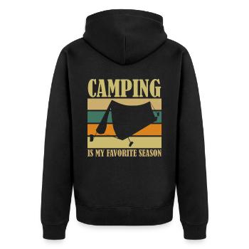 Camping Saison Camping Tente extérieure - Veste à capuche bio Premium Unisexe - noir - Dos - Nico (187cm)