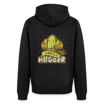Pas de cactus câlins - Veste à capuche bio Premium Unisexe - noir - Dos - Nico (187cm)