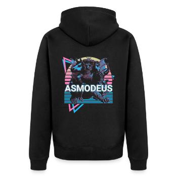 Asmodeus Prince of Demons Jewish mythology Heb - Unisex Premium Organic Zip Hoodie - black - Back - Nico (187cm)