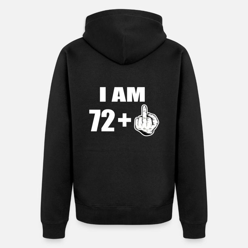 73e anniversaire - Veste à capuche bio Premium Unisexe - noir