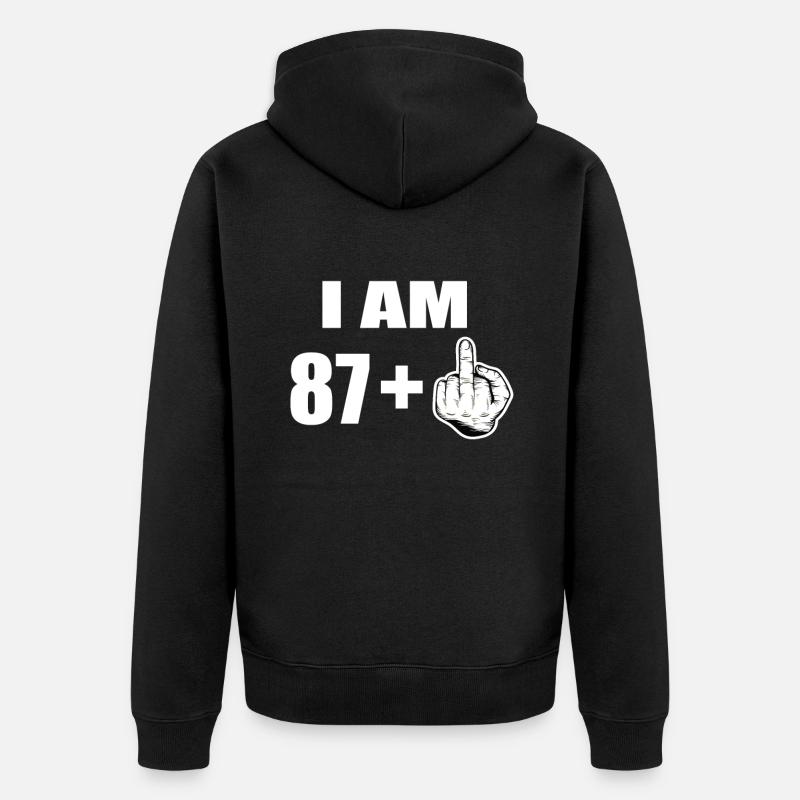 88e anniversaire - Veste à capuche bio Premium Unisexe - noir