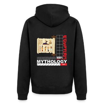 Mythologie égyptienne Egypte Anubis - Veste à capuche bio Premium Unisexe - noir - Dos - Nico (187cm)