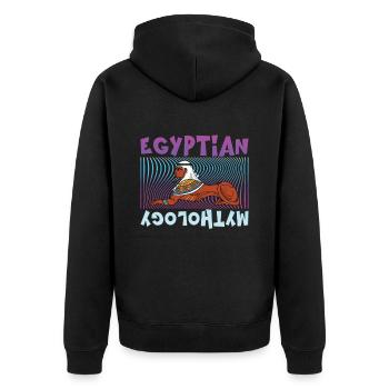 Mythologie égyptienne Dieux égyptiens - Veste à capuche bio Premium Unisexe - noir - Dos - Nico (187cm)