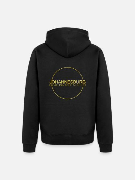 Johannesburg Spruch - Unisex Premium Bio Zip Hoodie - Schwarz