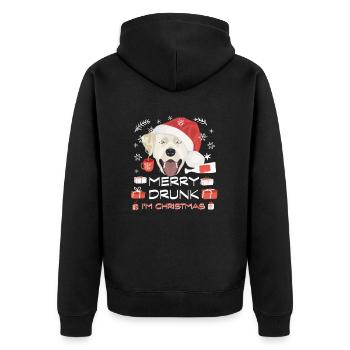 Marché de Noël du Labrador - Veste à capuche bio Premium Unisexe - noir - Dos - Nico (187cm)
