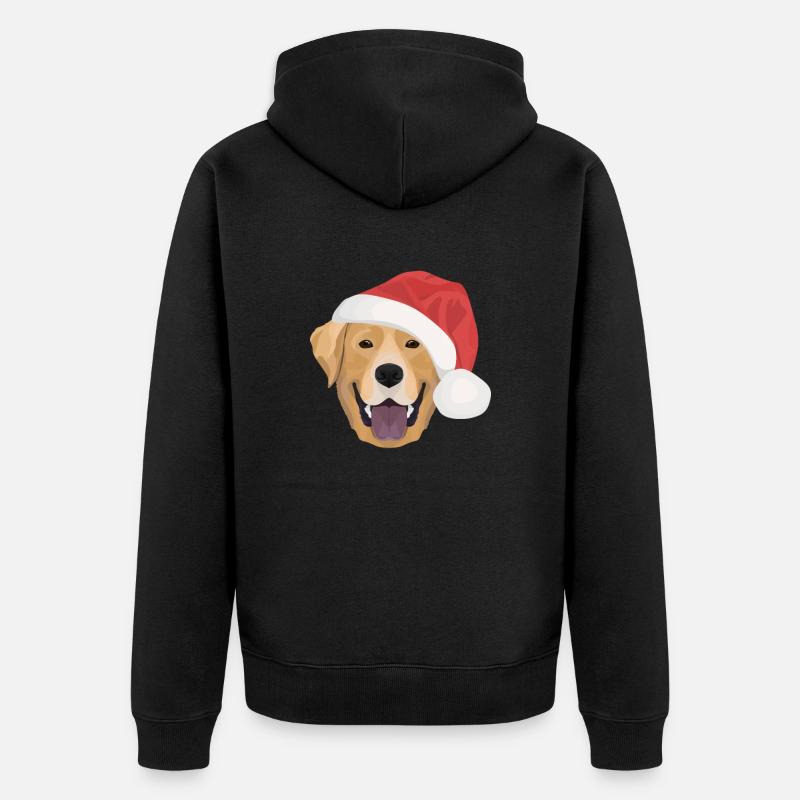 Joyeux Noël Labrador - Veste à capuche bio Premium Unisexe - noir