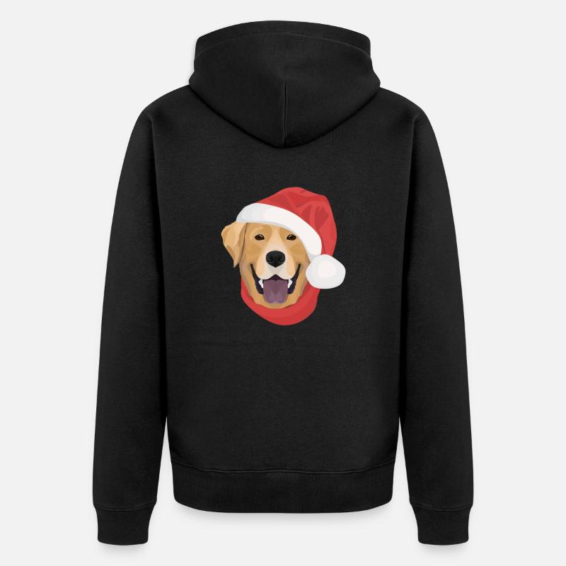 Joyeux Noël Labrador - Veste à capuche bio Premium Unisexe - noir
