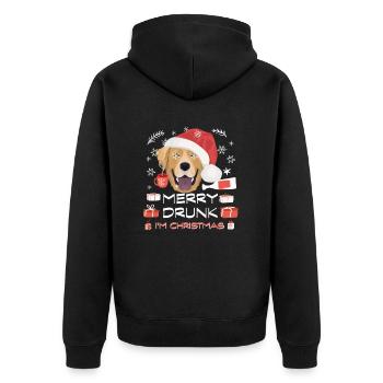 Marché de Noël du Labrador - Veste à capuche bio Premium Unisexe - noir - Dos - Nico (187cm)