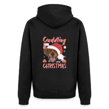 Joyeux Noël Labrador - Veste à capuche bio Premium Unisexe - noir - Dos - Nico (187cm)