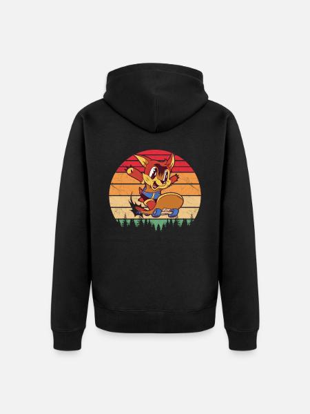 Skaters Skate Skateboarding Skateboard - Unisex Premium Organic Zip Hoodie - black