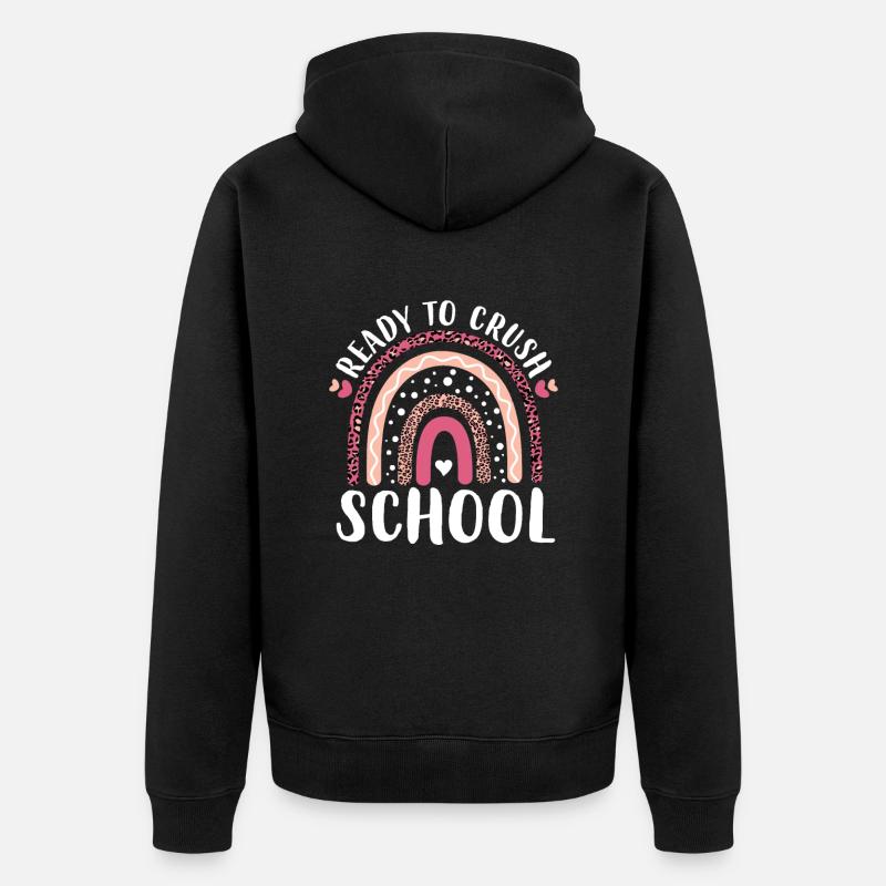 Ready To Crush School - Veste à capuche bio Premium Unisexe - noir