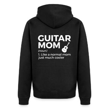 Musicien de guitare Musique de cuivres - Veste à capuche bio Premium Unisexe - noir - Dos - Nico (187cm)