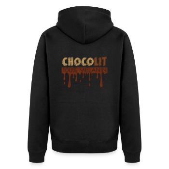 Noirceur Histoire des Noirs Afro-Américains - Veste à capuche bio Premium Unisexe - noir - Dos - Nico (187cm)