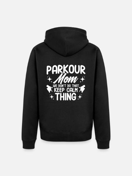 Parkour Gift Freerunning Parkour Runner - Unisex Premium Organic Zip Hoodie - black